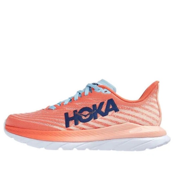 HOKA One One Mach 5 Running Sneakers in Camellia Peach Colorway Size 7.5 - Picture 2 of 9